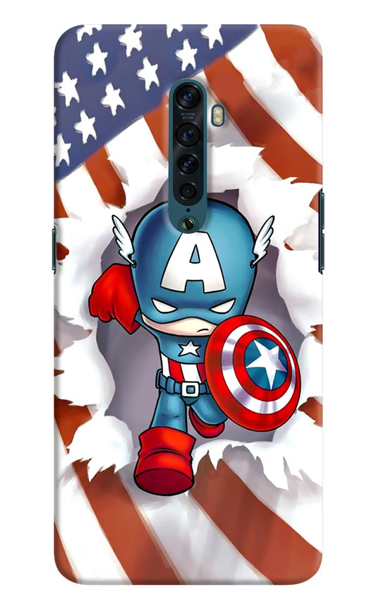 Captain America Oppo Reno2 Hard Case Back Cover by Casekaro