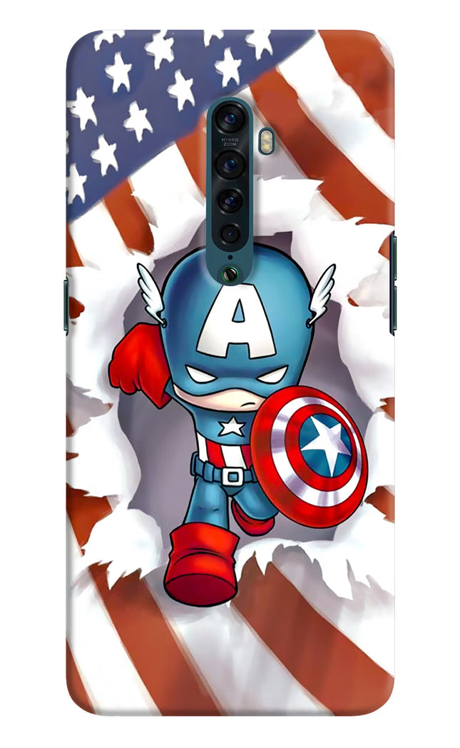 Captain America Oppo Reno2 Hard Case Back Cover by Casekaro