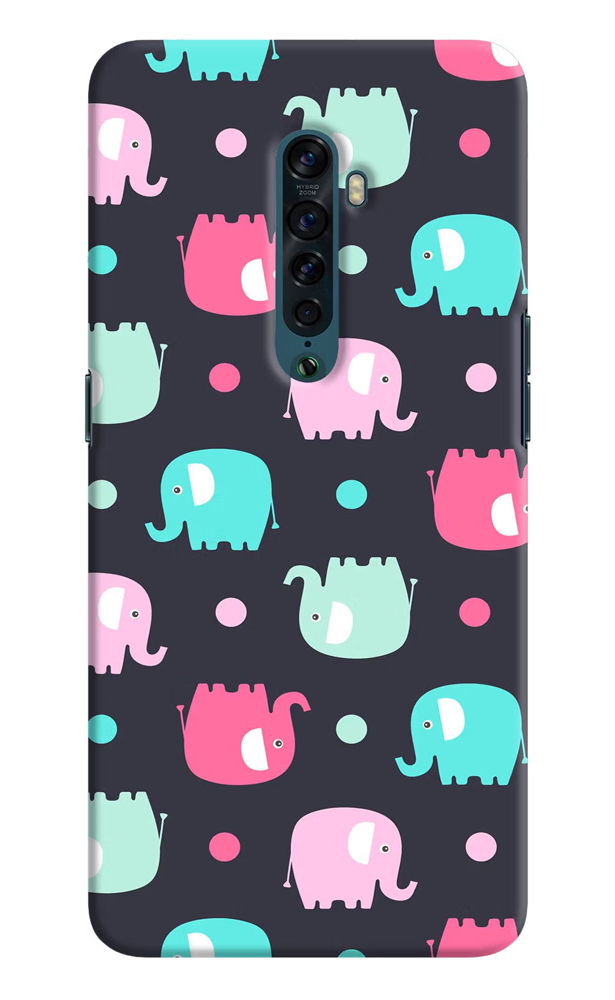 Elephants Oppo Reno2 Hard Case Back Cover by Casekaro