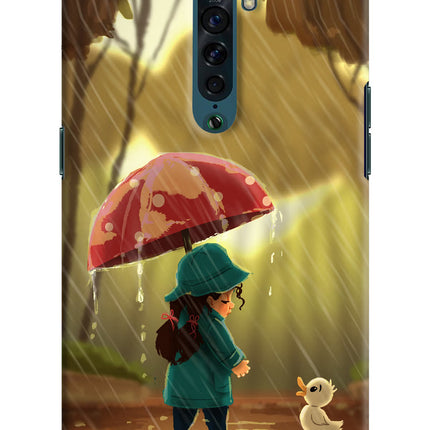 Rainy Day Oppo Reno2 Hard Case Back Cover by Casekaro