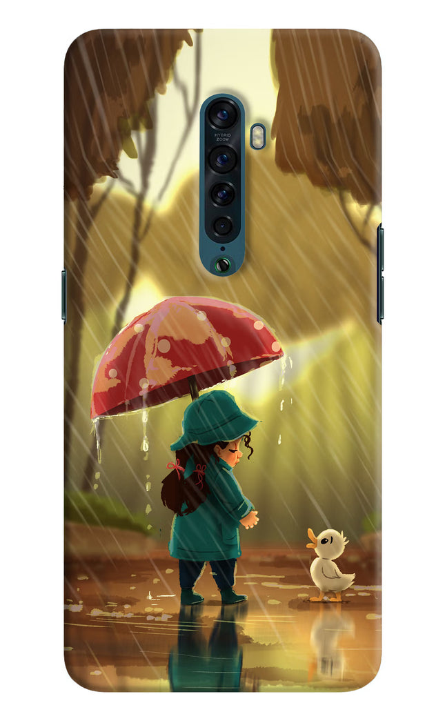 Rainy Day Oppo Reno2 Hard Case Back Cover by Casekaro