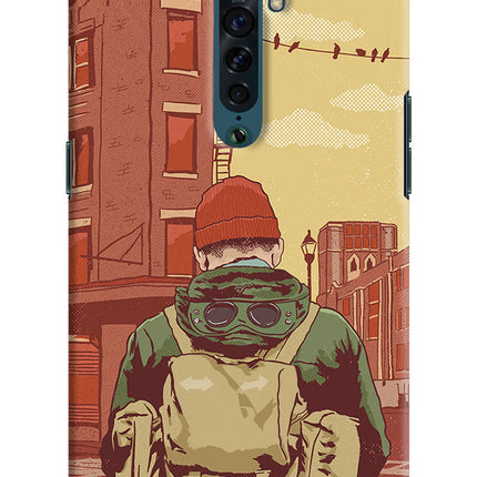 Adventurous Oppo Reno2 Hard Case Back Cover by Casekaro