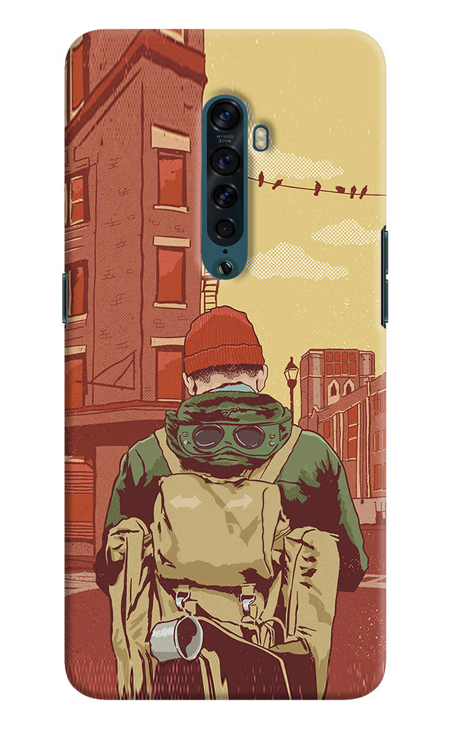 Adventurous Oppo Reno2 Hard Case Back Cover by Casekaro