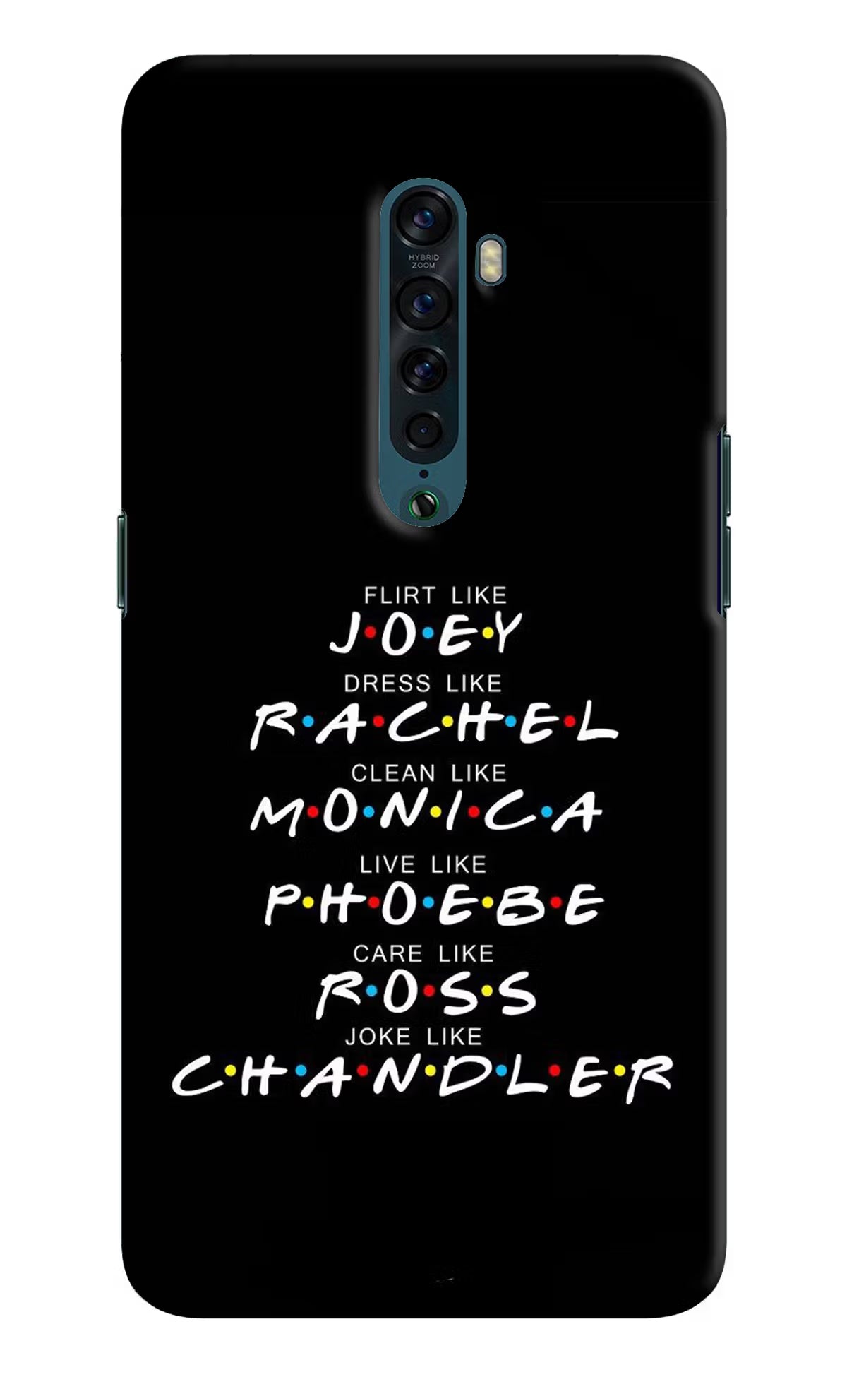FRIENDS Character Oppo Reno2 Hard Case Back Cover by Casekaro