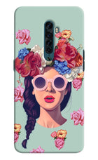 Pretty Girl Oppo Reno2 Hard Case Back Cover by Casekaro