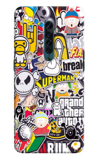 Sticker Bomb Oppo Reno2 Hard Case Back Cover by Casekaro