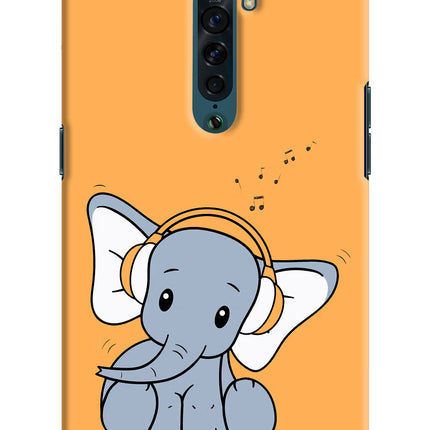 High On Music Oppo Reno2 Hard Case Back Cover by Casekaro
