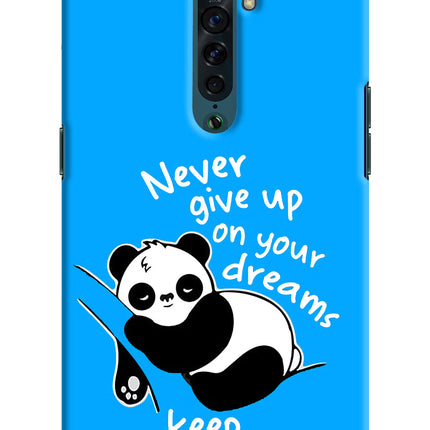 Keep Sleeping Oppo Reno2 Hard Case Back Cover by Casekaro