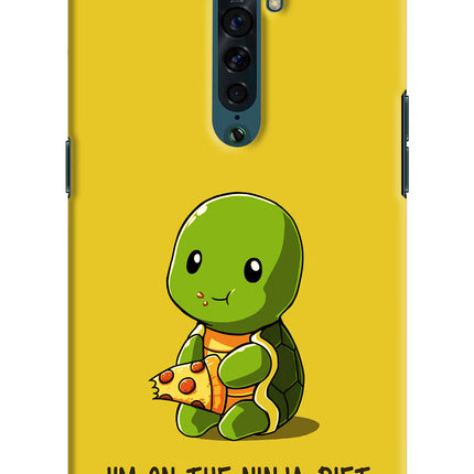 I'm on Ninja Diet Oppo Reno2 Hard Case Back Cover by Casekaro