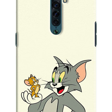 Tom & Jerry Oppo Reno2 Hard Case Back Cover by Casekaro