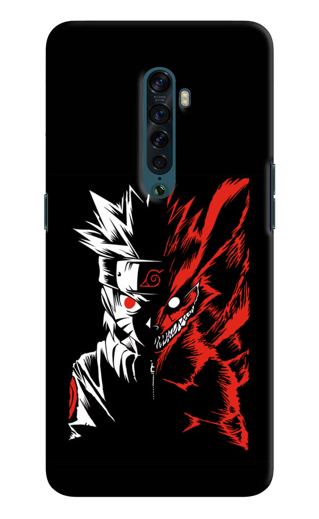 Naruto Two Face Oppo Reno2 Hard Case Back Cover by Casekaro