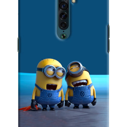 Minion Laughing Oppo Reno2 Hard Case Back Cover by Casekaro