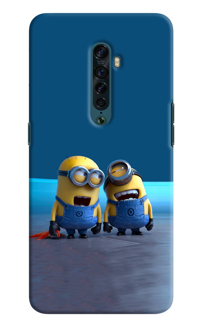 Minion Laughing Oppo Reno2 Hard Case Back Cover by Casekaro