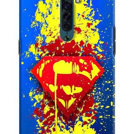 Superman logo Oppo Reno2 Hard Case Back Cover by Casekaro