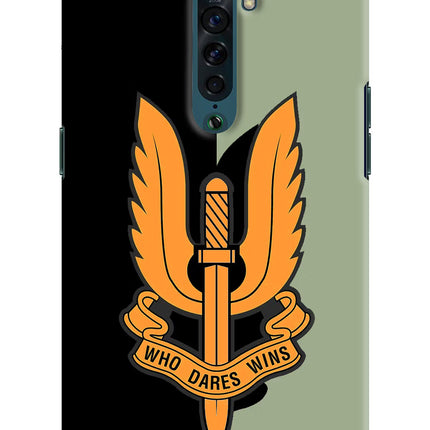 Balidan Logo Oppo Reno2 Hard Case Back Cover by Casekaro
