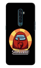 Among Us Shhh! Oppo Reno2 Hard Case Back Cover by Casekaro