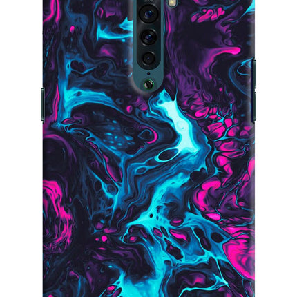 Abstract Oppo Reno2 Hard Case Back Cover by Casekaro