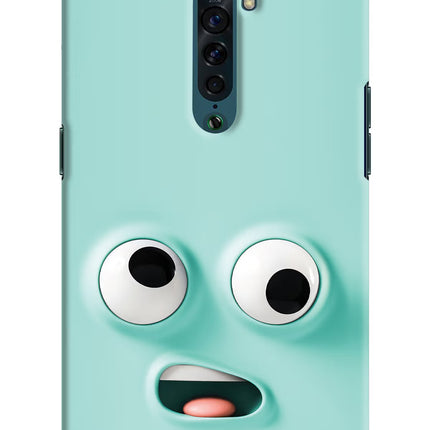 Funny Cartoon Oppo Reno2 Hard Case Back Cover by Casekaro