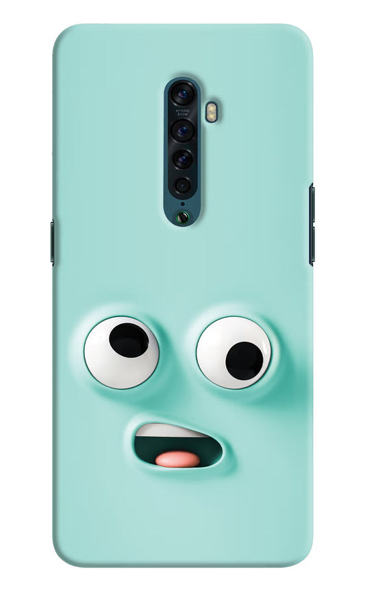 Funny Cartoon Oppo Reno2 Hard Case Back Cover by Casekaro