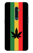 Weed Flag Oppo Reno2 Hard Case Back Cover by Casekaro
