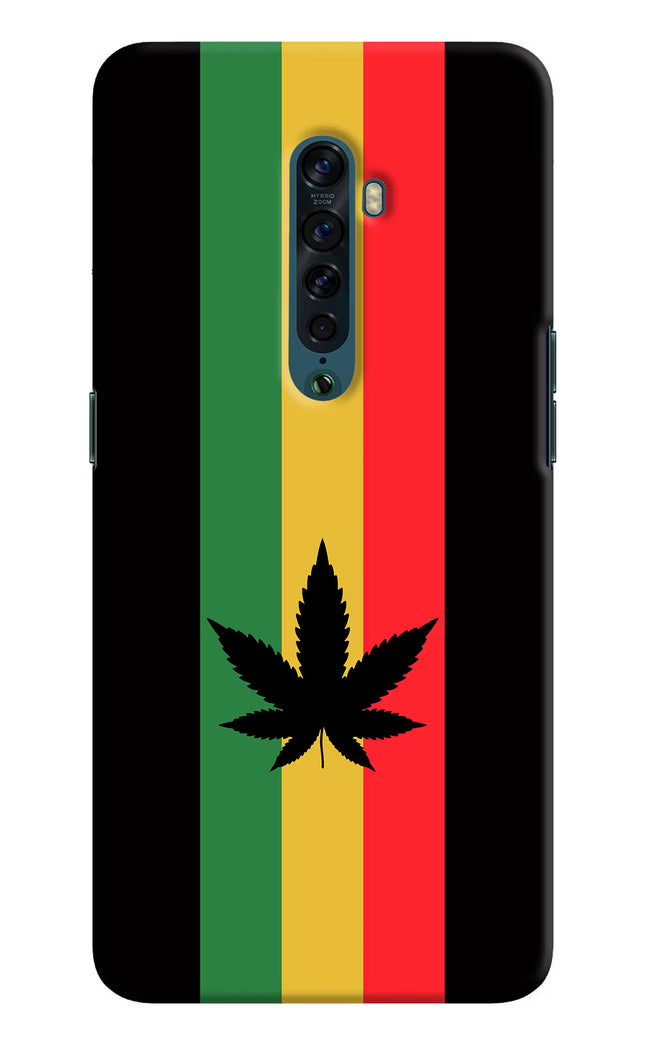 Weed Flag Oppo Reno2 Hard Case Back Cover by Casekaro