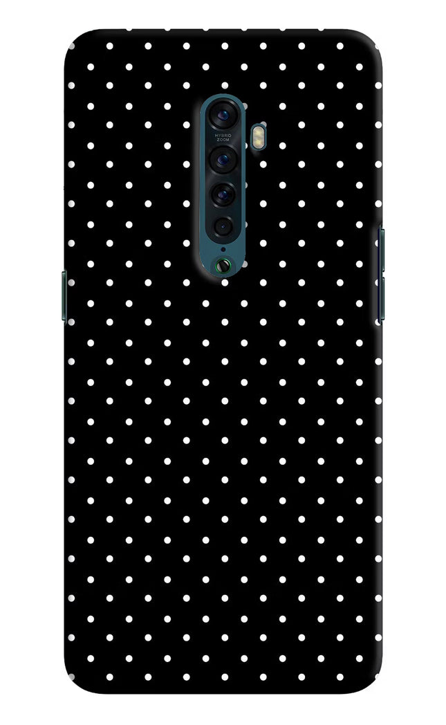 White Dots Oppo Reno2 Hard Case Back Cover by Casekaro