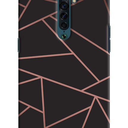 Geometric Pattern Oppo Reno2 Hard Case Back Cover by Casekaro