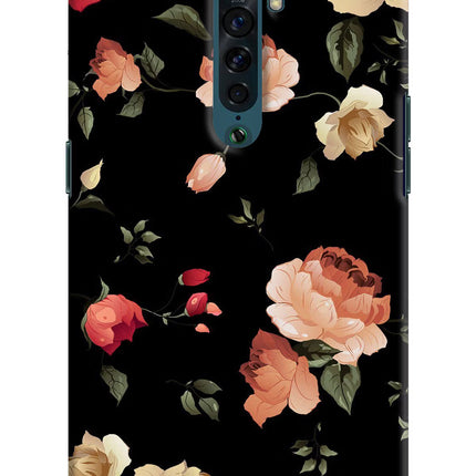 Flowers Oppo Reno2 Hard Case Back Cover by Casekaro