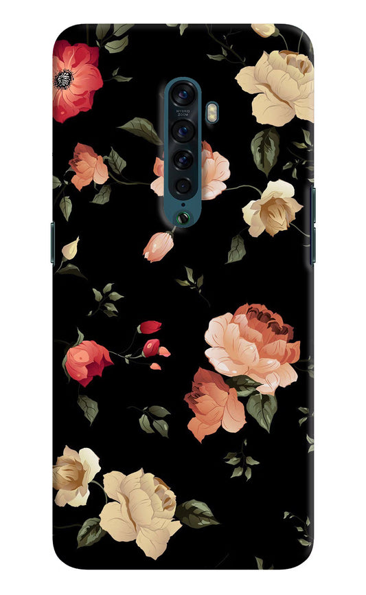 Flowers Oppo Reno2 Hard Case Back Cover by Casekaro