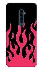 Fire Flames Oppo Reno2 Hard Case Back Cover by Casekaro