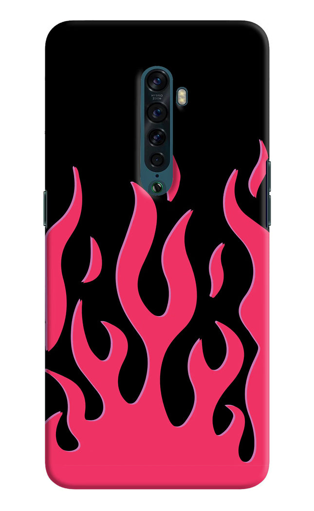 Fire Flames Oppo Reno2 Hard Case Back Cover by Casekaro