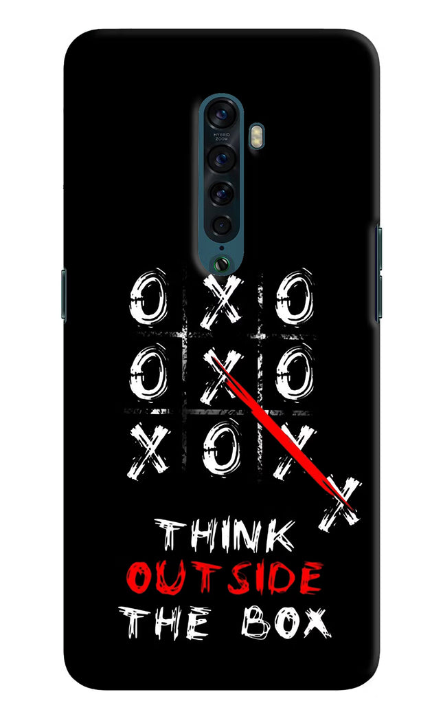 Think out of the BOX Oppo Reno2 Hard Case Back Cover by Casekaro