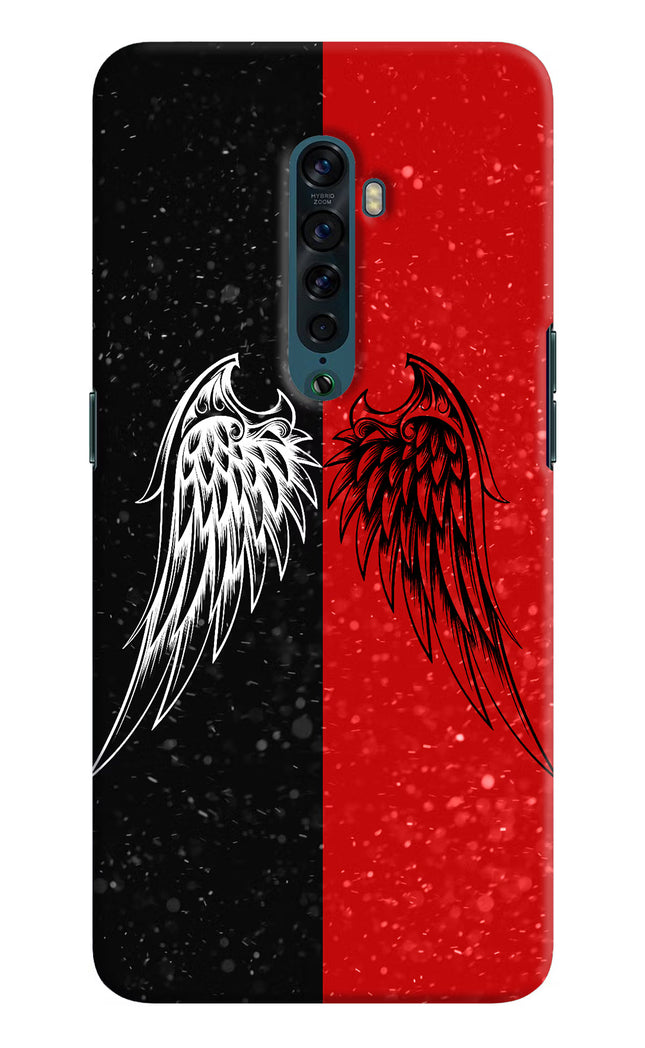 Wings Oppo Reno2 Hard Case Back Cover by Casekaro
