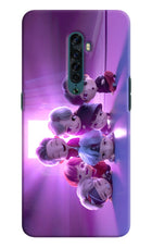 BTS Chibi Oppo Reno2 Hard Case Back Cover by Casekaro