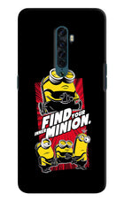 Find your inner Minion Oppo Reno2 Hard Case Back Cover by Casekaro