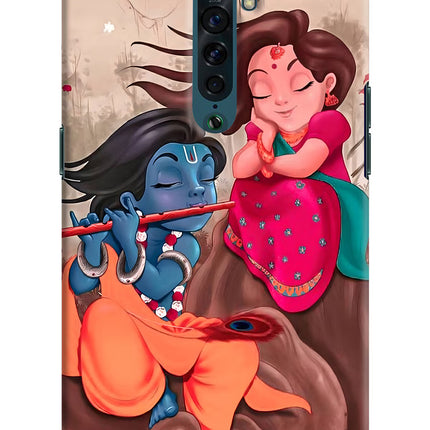 Radhe Krishna Oppo Reno2 Hard Case Back Cover by Casekaro