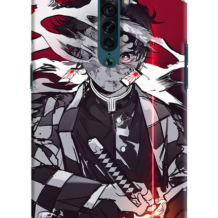 Demon Slayer Oppo Reno2 Hard Case Back Cover by Casekaro