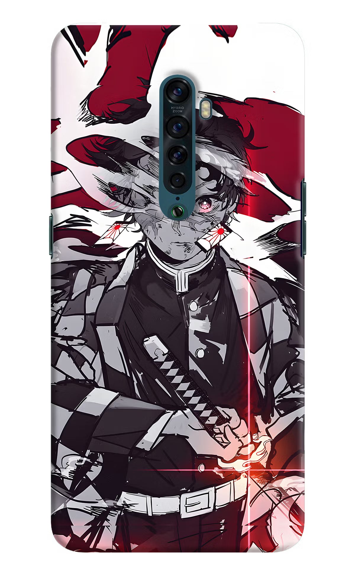 Demon Slayer Oppo Reno2 Hard Case Back Cover by Casekaro