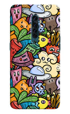 Veggie Doodle Oppo Reno2 Hard Case Back Cover by Casekaro