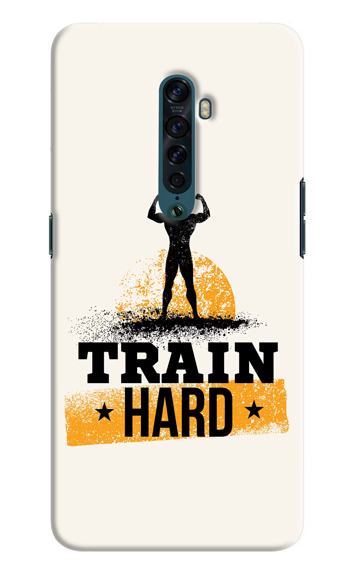 Train Hard Oppo Reno2 Hard Case Back Cover by Casekaro