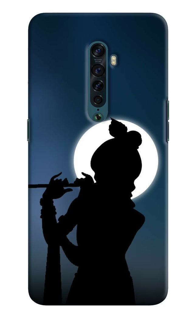 Shri Krishna Silhouette Oppo Reno2 Hard Case Back Cover by Casekaro