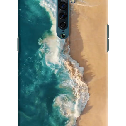 Ocean Beach Oppo Reno2 Hard Case Back Cover by Casekaro