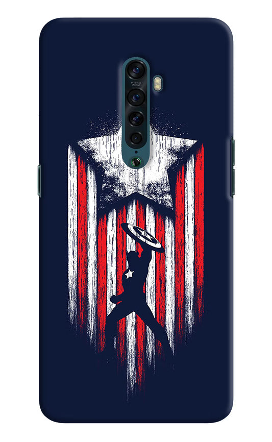 Captain America Marvel Art Oppo Reno2 Hard Case Back Cover by Casekaro