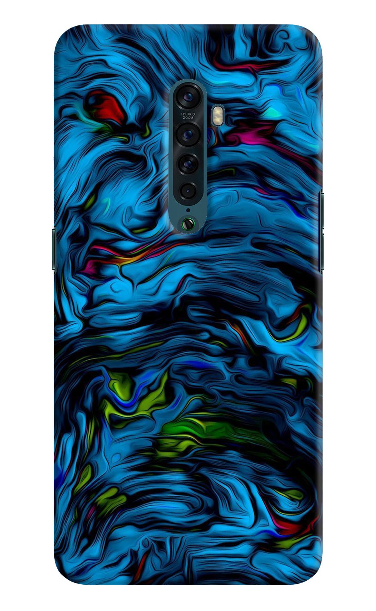 Dark Blue Abstract Oppo Reno2 Back Cover