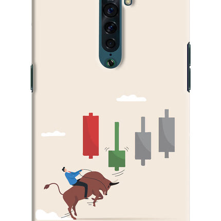 Bull Trading Momentum Oppo Reno2 Hard Case Back Cover by Casekaro