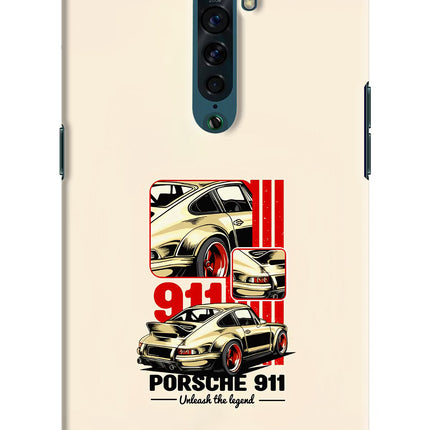 Classic Porsche 911 Oppo Reno2 Hard Case Back Cover by Casekaro