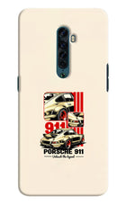 Classic Porsche 911 Oppo Reno2 Hard Case Back Cover by Casekaro