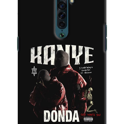 Donda Kanye West Oppo Reno2 Hard Case Back Cover by Casekaro