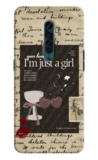 I am just a girl Oppo Reno2 Hard Case Back Cover by Casekaro