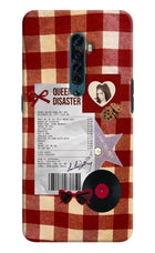 Queen of Disaster Oppo Reno2 Hard Case Back Cover by Casekaro